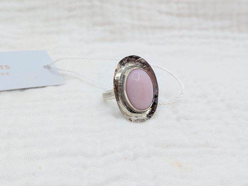 Savage Roots Giddy Up Ring in Sterling Silver & Pink Opal Savage Roots Giddy Up Ring in Sterling Silver & Pink Opal