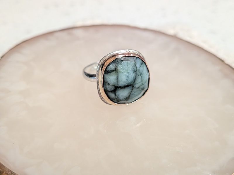 Savage Roots Crissy Ring in Emerald, Sterling Silver & 14KGF Savage Roots Crissy Ring in Emerald, Sterling Silver & 14KGF