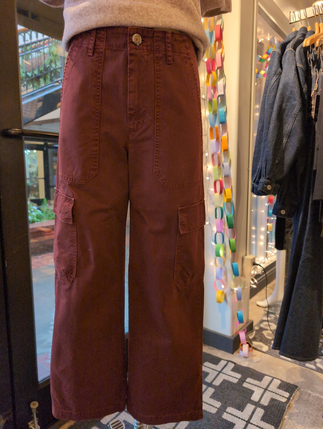Velvet Makayla Sanded Twill Pant in Bison Velvet Makayla Sanded Twill Pant in Bison