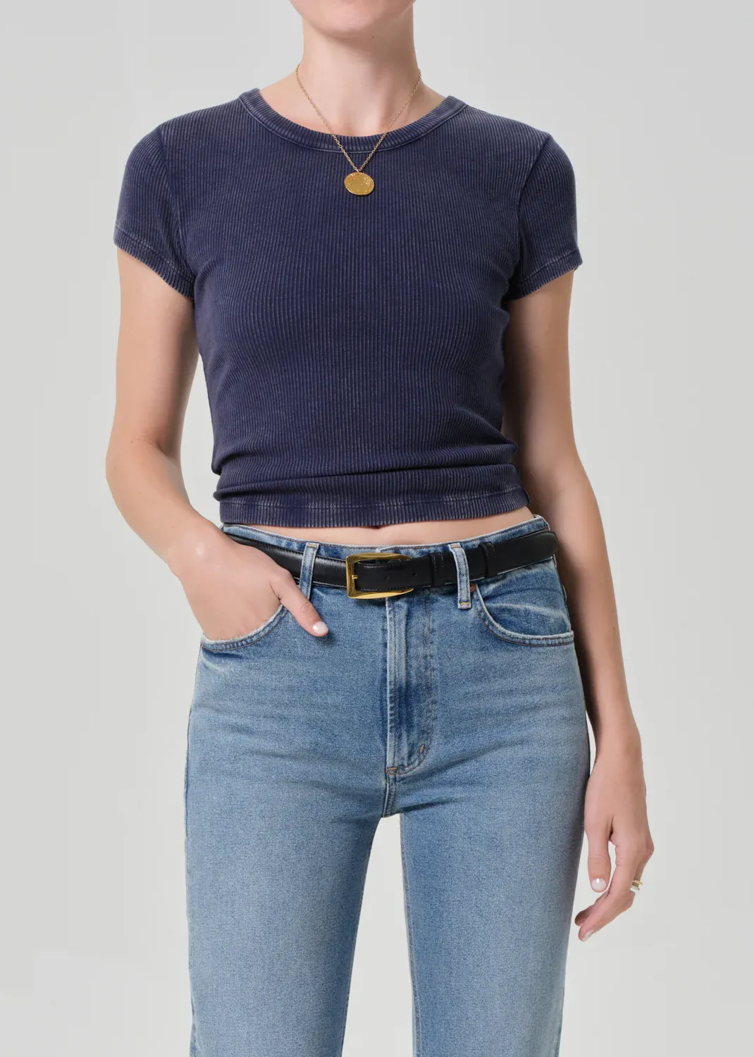 Citizens of Humanity Nello Tee in Mineral Navy Citizens of Humanity Nello Tee in Mineral Navy