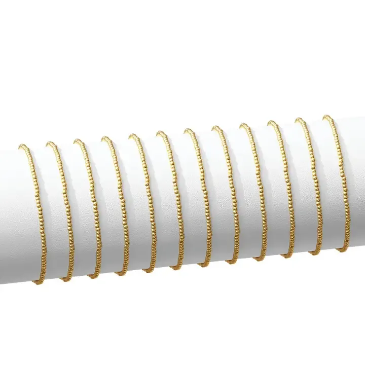 Splendid Iris 2mm Stretch Bracelet in Gold Splendid Iris 2mm Stretch Bracelet in Gold