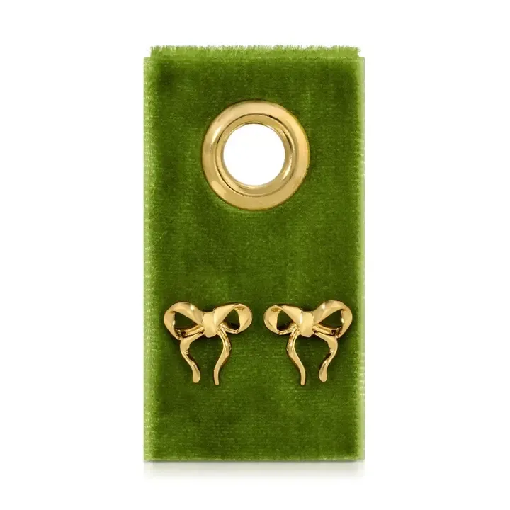 Splendid Iris Sweet Bows Earrings in Gold