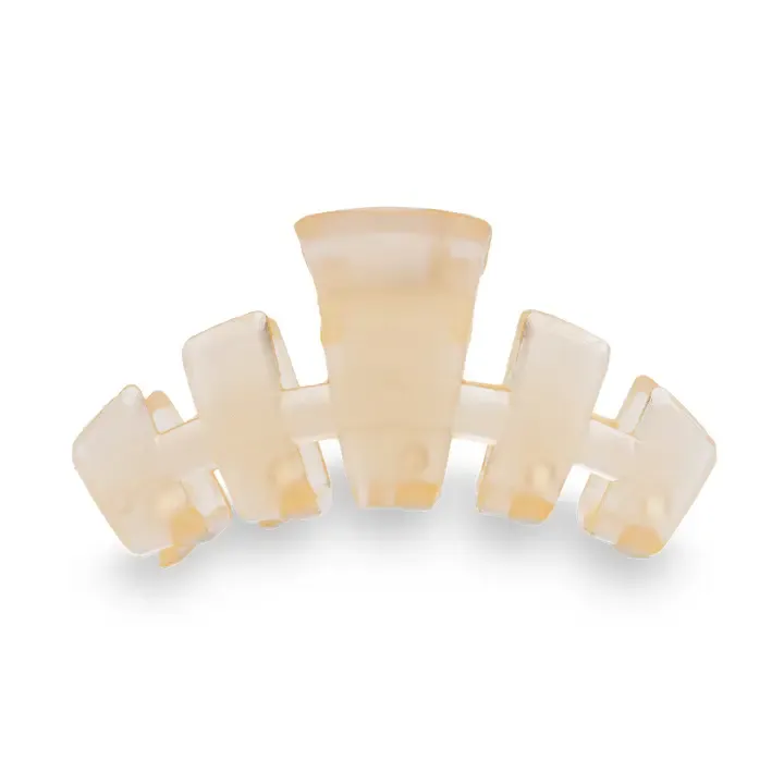 Teleties Tiny Classic Hair Clip in Almond Beige