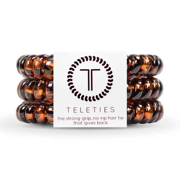Teleties Small Spiral Hair Coils in Tortoise