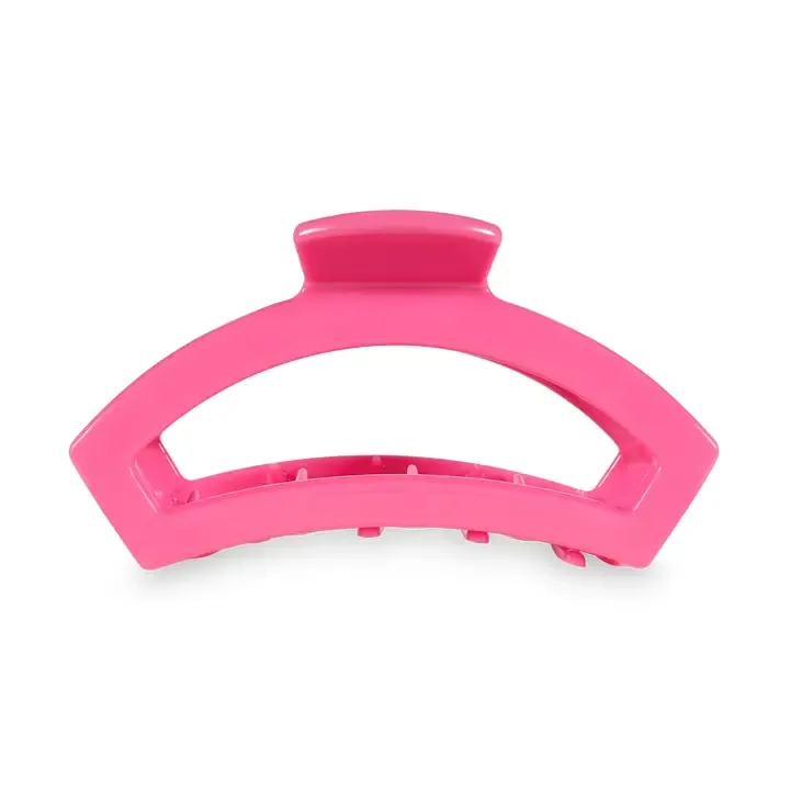 Teleties Small Open Hair Clip in Paradise Pink
