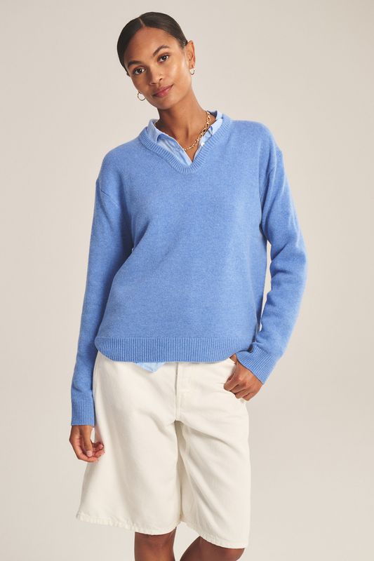 Velvet Sorrel Cozy Cashmere Blend Sweater in Sail Velvet Sorrel Cozy Cashmere Blend Sweater in Sail