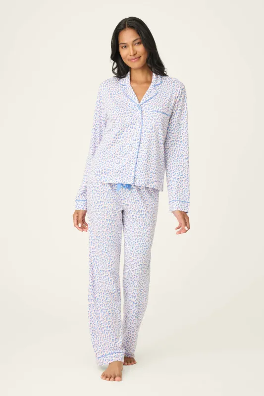 PJ Salvage Whimsy Walk On The Wild Side PJ Set in Blue Bird