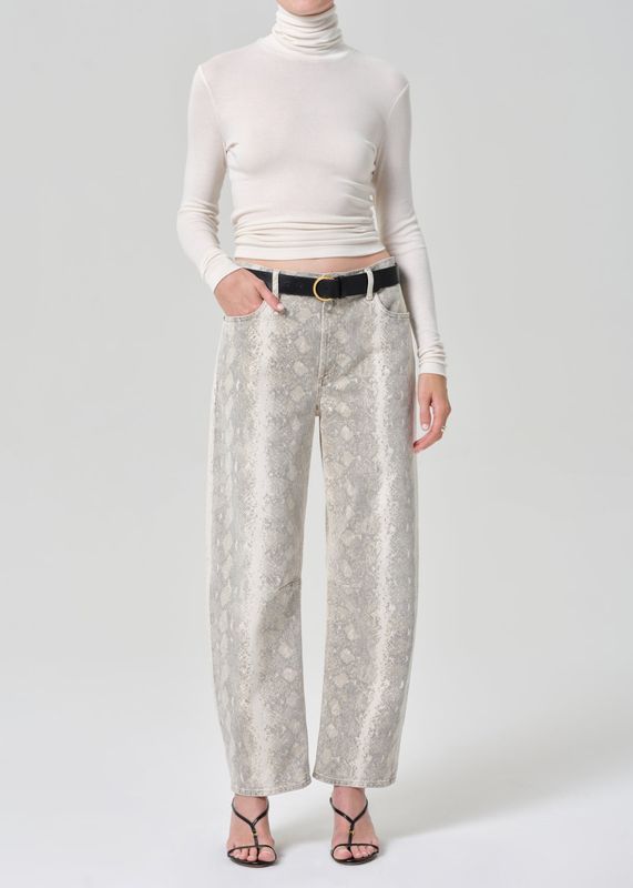 Citizens of Humanity Miro Long Relaxed Jeans in Python