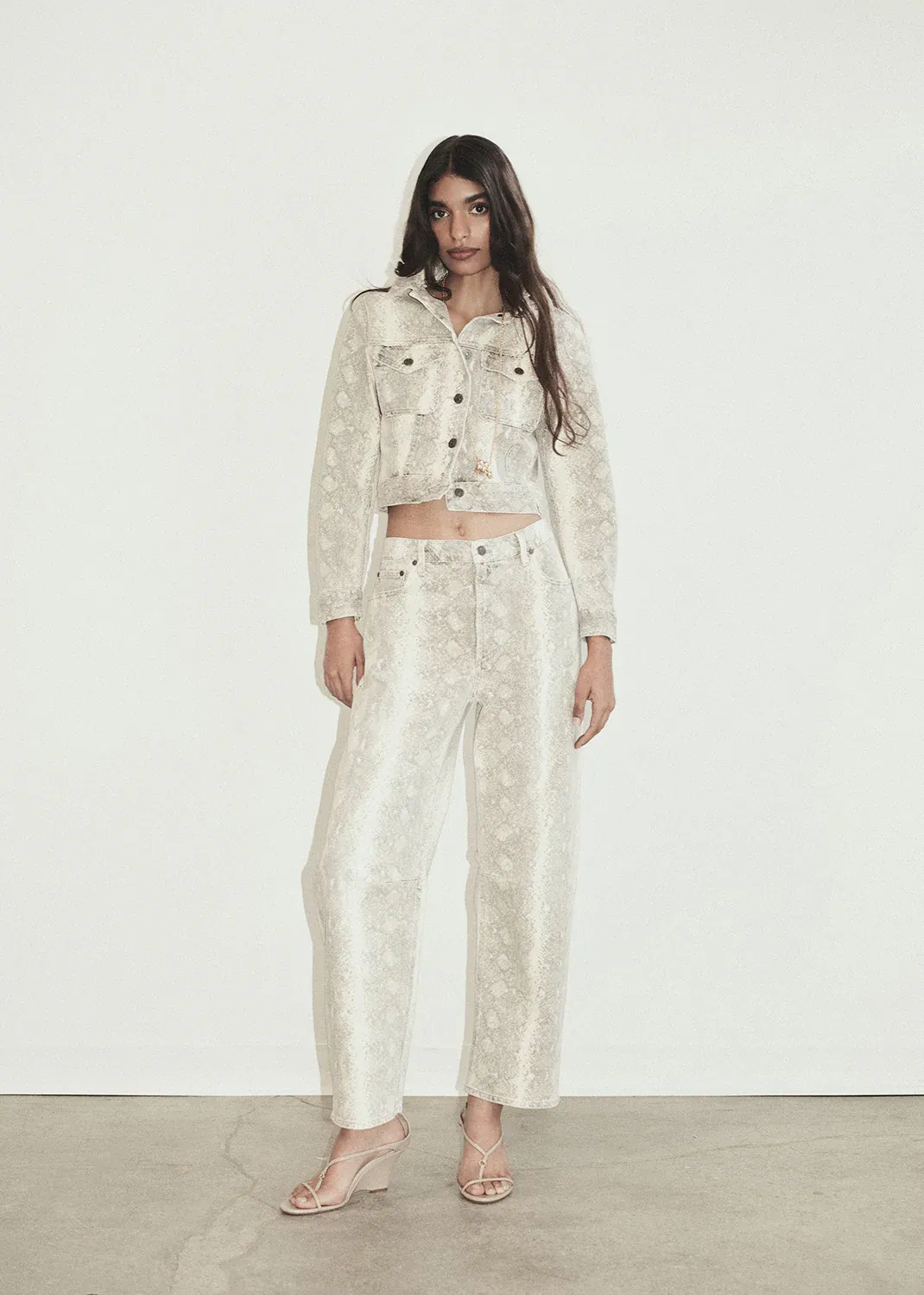 Citizens of Humanity Miro Long Relaxed Jeans in Python