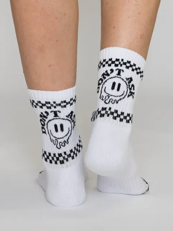 Friday Feelin' Don't Ask Crew Socks