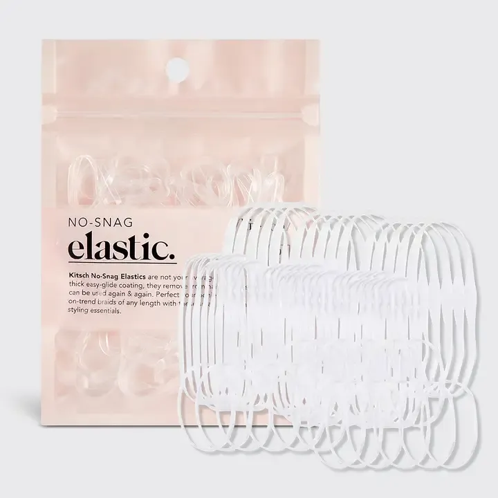 Kitsch No-Snag Elastics 100pc in Clear