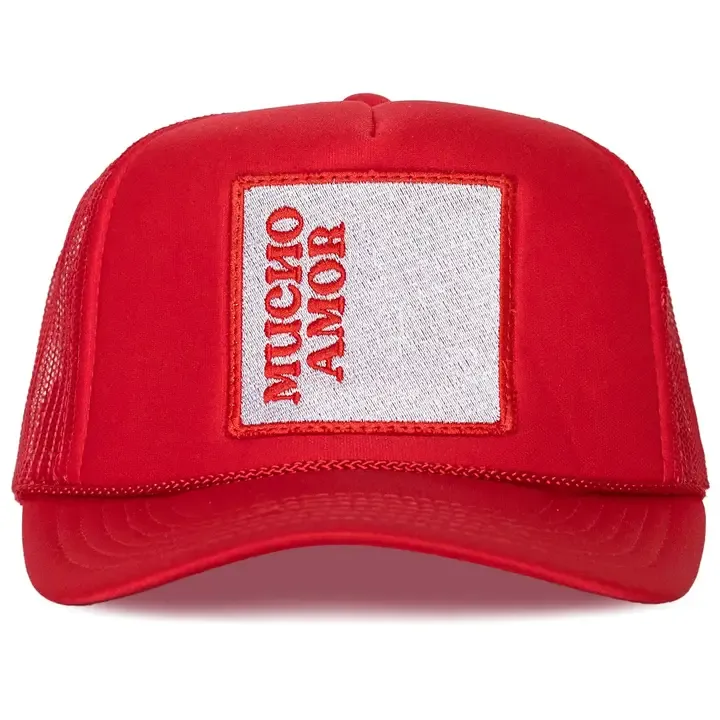 Friday Feelin' Mucho Amor Trucker Hat in Red
