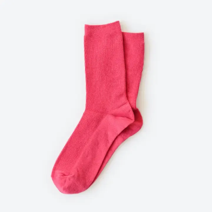 Hooray Sock Co. Fuchsia Cotton Socks Hooray Sock Co. Fuchsia Cotton Socks