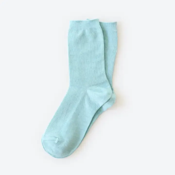 Hooray Sock Co. Seafoam Cotton Socks