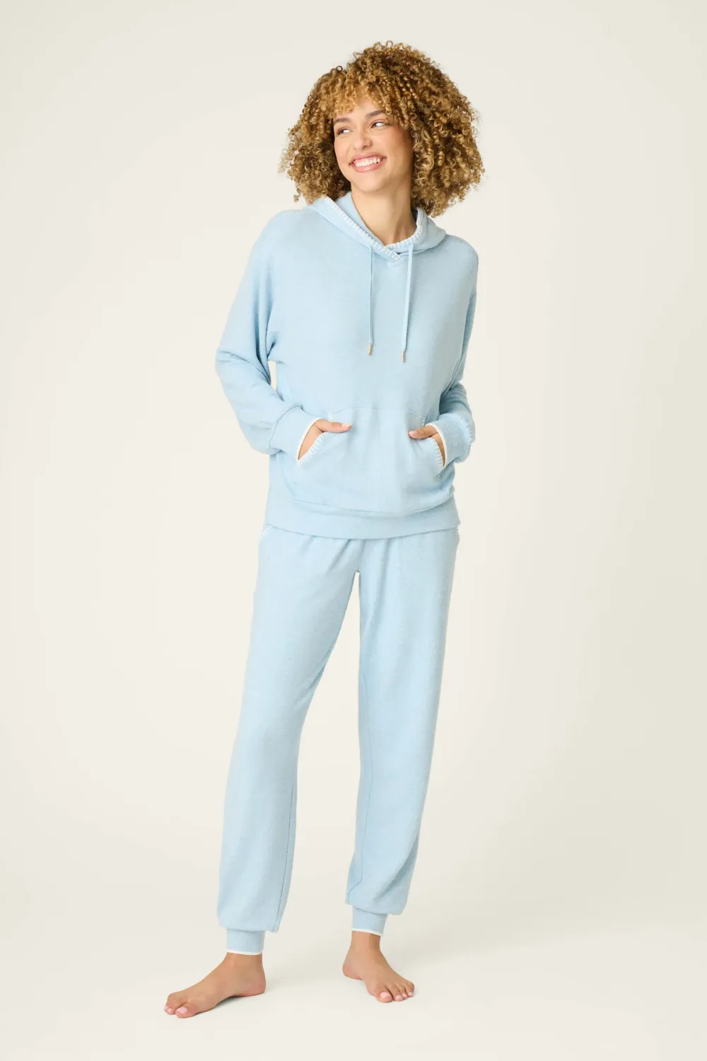 PJ Salvage Western Blooms Lounge Set in Dream Blue