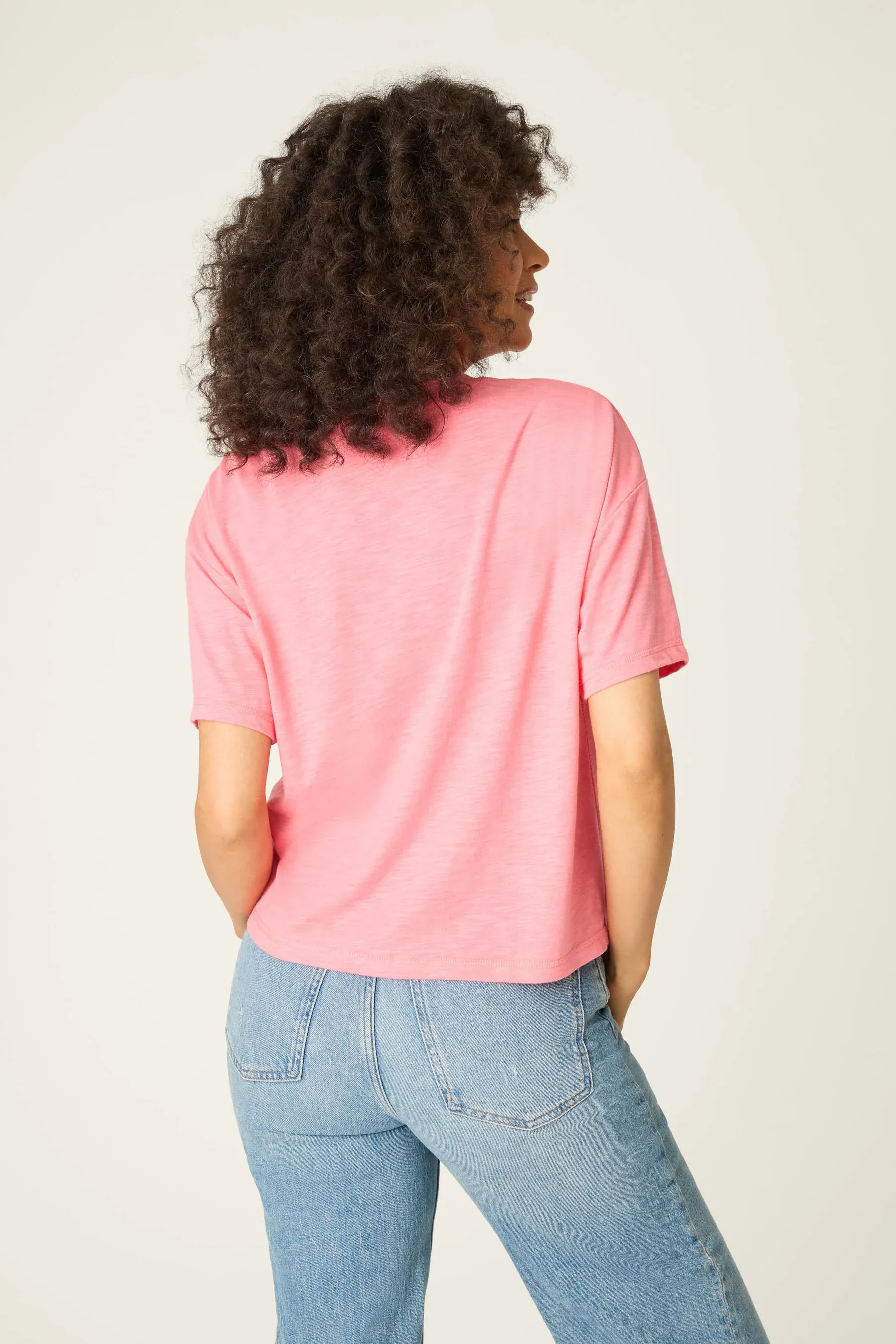 PJ Salvage Western Blooms Howdy Darlin T-Shirt in Berry Kiss