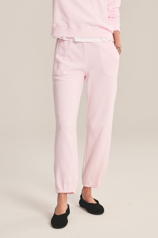 Velvet Zara Fleece Sweatpant in Petal