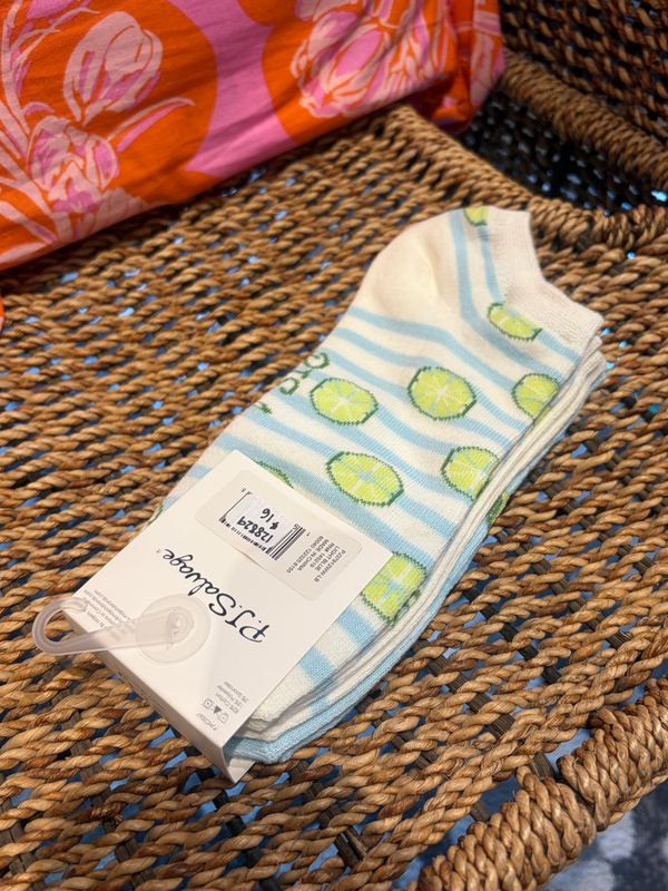 PJ Salvage 3pk No-Show Socks in Margarita PJ Salvage 3pk No-Show Socks in Margarita