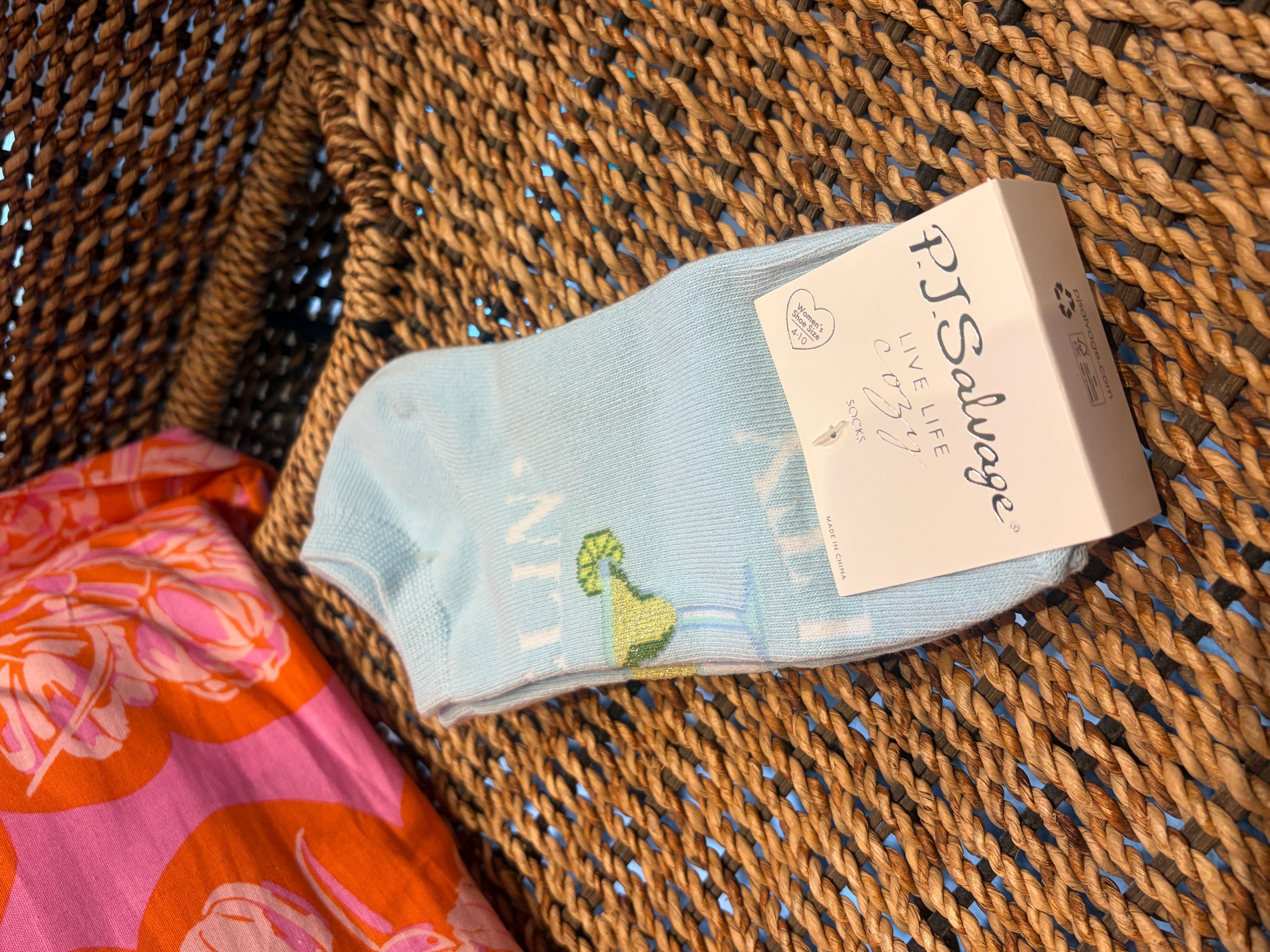 PJ Salvage 3pk No-Show Socks in Margarita