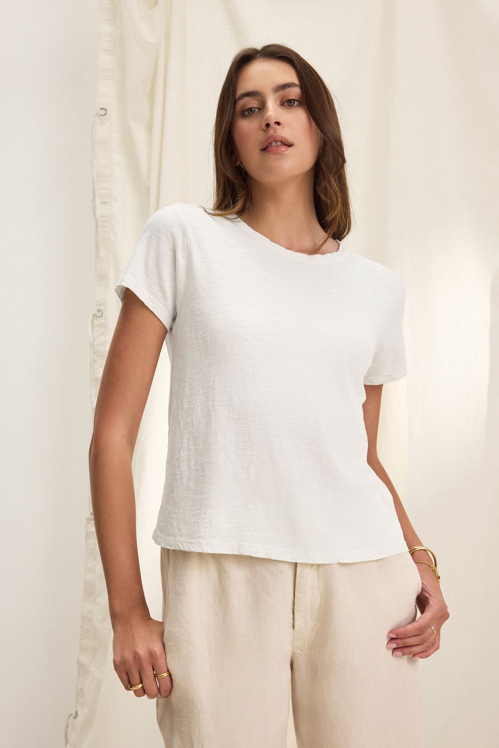 Velvet Marika Top in White Velvet Marika Top in White