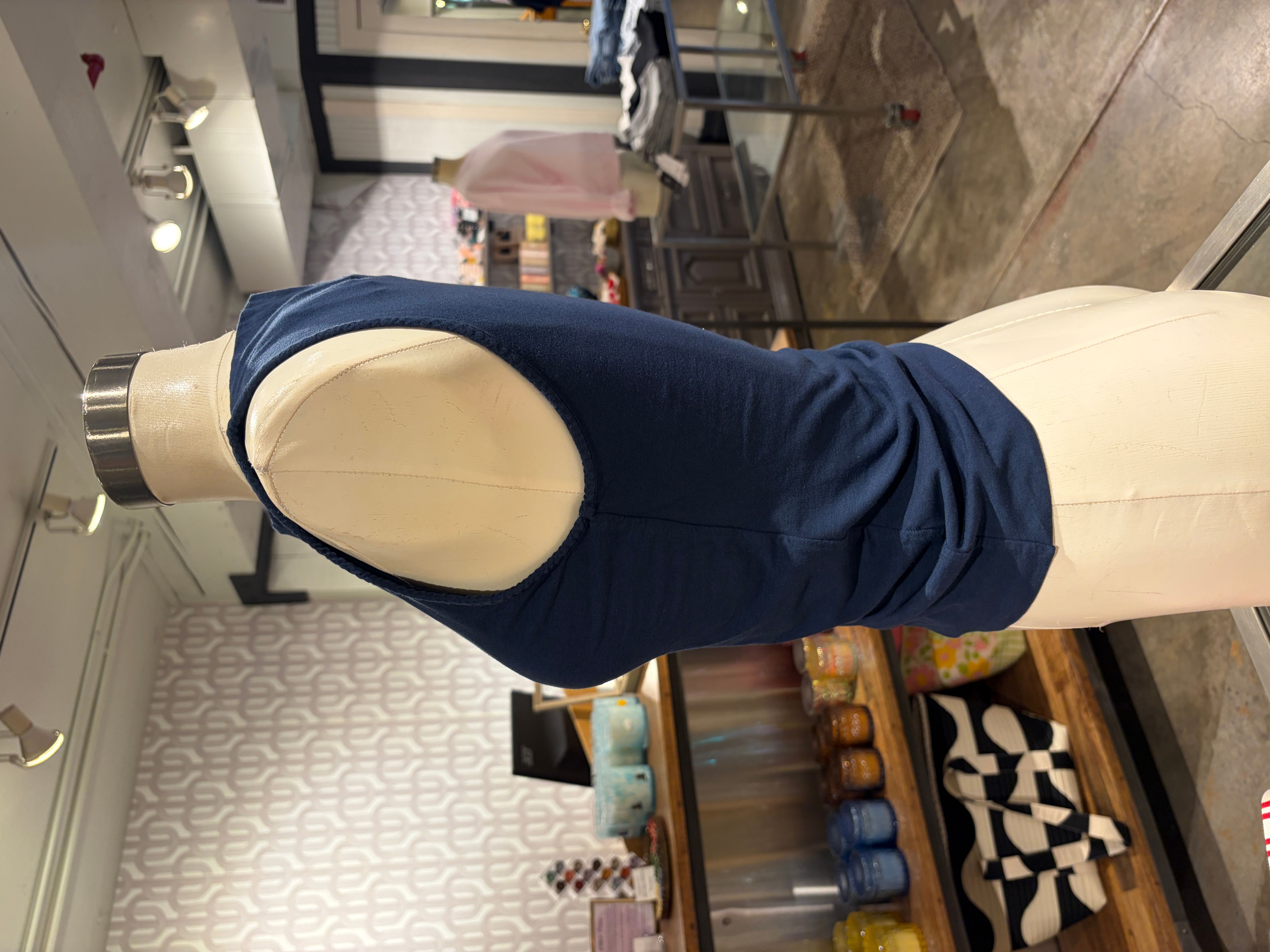 Velvet Emilia Gauzy Whisper Novelty Top in Midnight