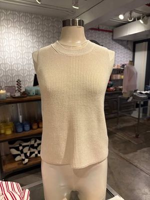 Velvet Seretta Textured Pima Cotton Sweater in Cream