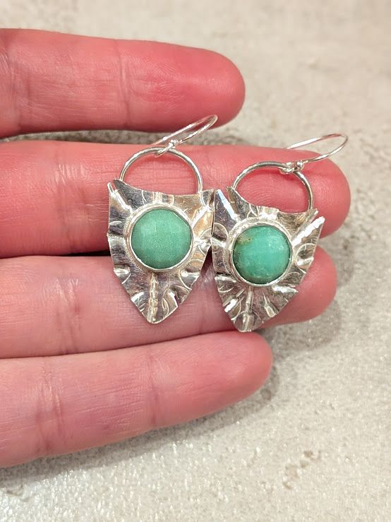 Savage Roots Vegara Earrings in Amazonite & Sterling Silver