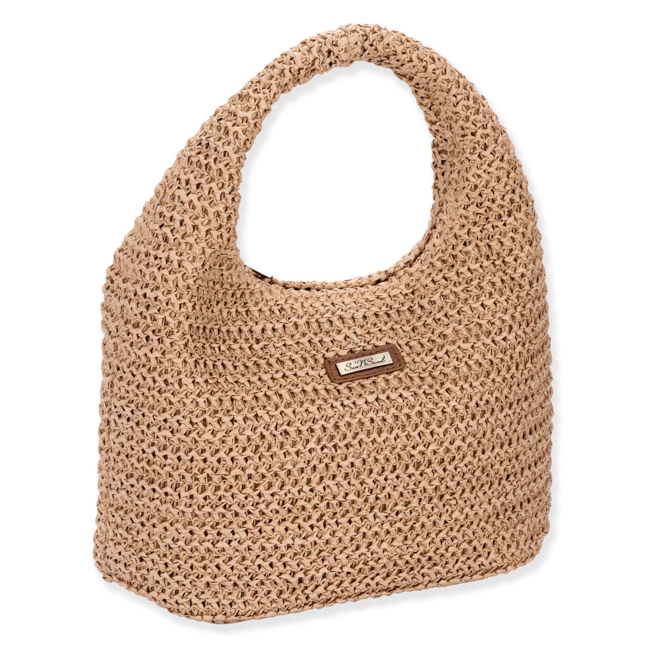 Sun 'N' Sand Stone Willow Paper Straw Clutch in Tan Sun 'N' Sand Stone Willow Paper Straw Clutch in Tan