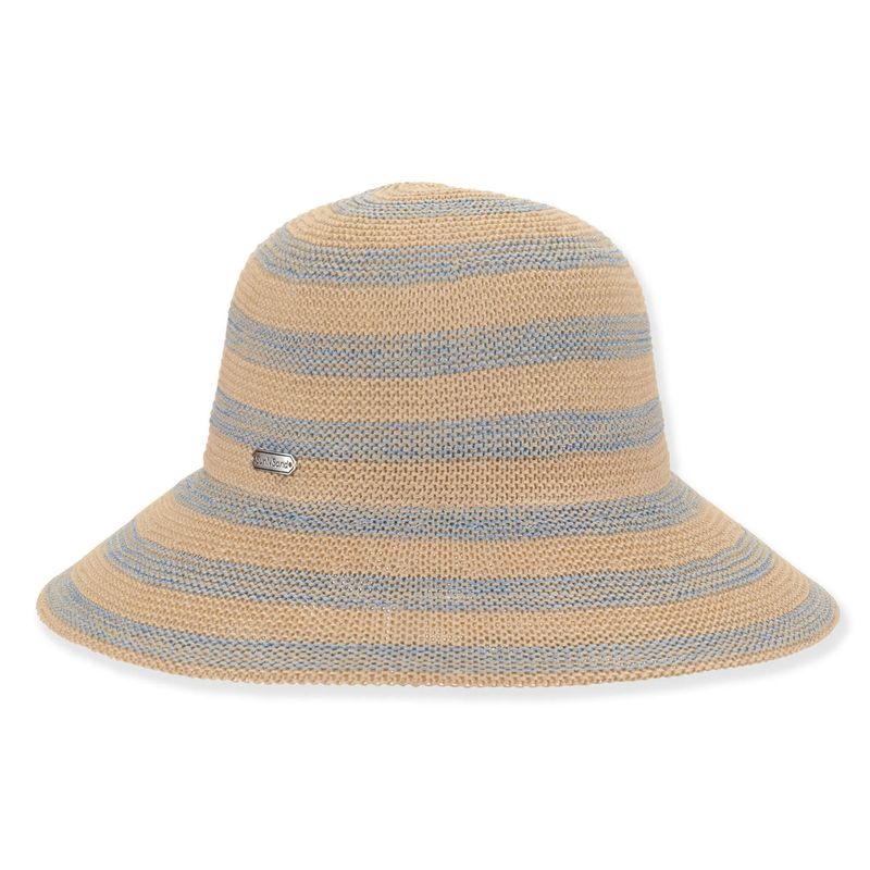 Sun 'N' Sand Poly Adjustable Bucket Hat in Blue