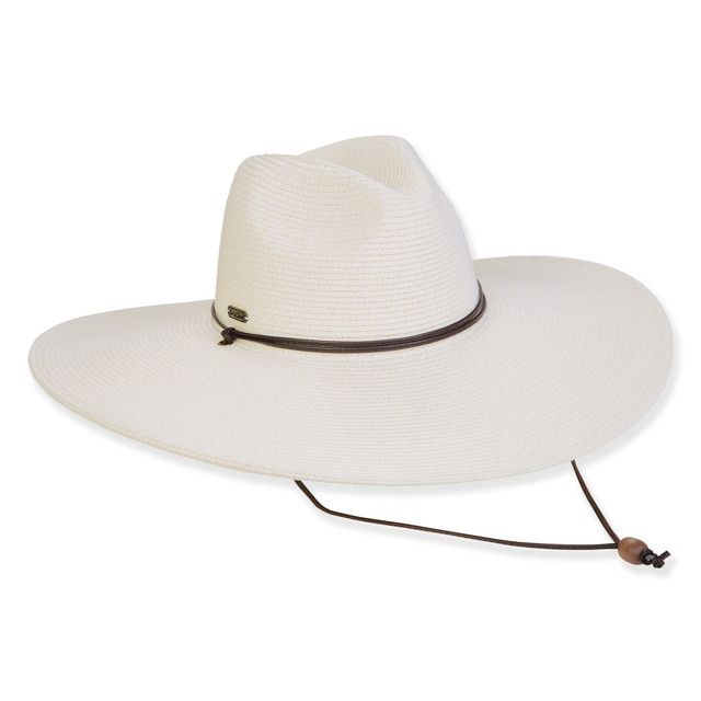 Sun 'N' Sand Paper Braid Safari Hat in Ivory