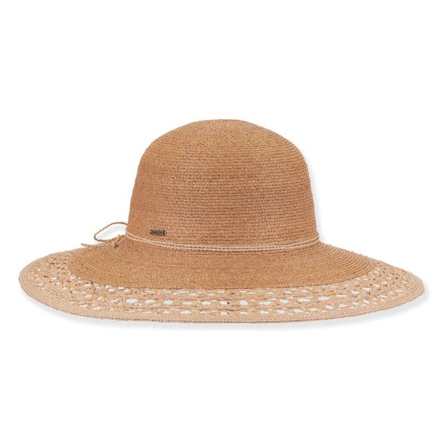 Sun 'N' Sand Straw Raffia Adjustable Floppy Hat in Tan Sun 'N' Sand Straw Raffia Adjustable Floppy Hat in Tan