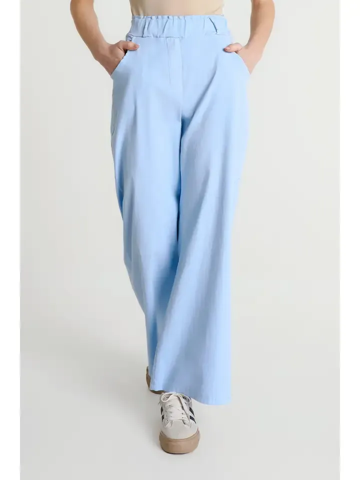 Tees By Tina Hera Flared Leg Pull-On Pant in Jeans