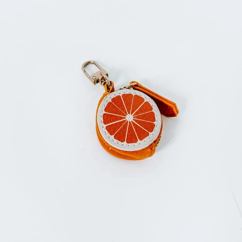 Pretty Simple Fruit Bag Charm in Orange