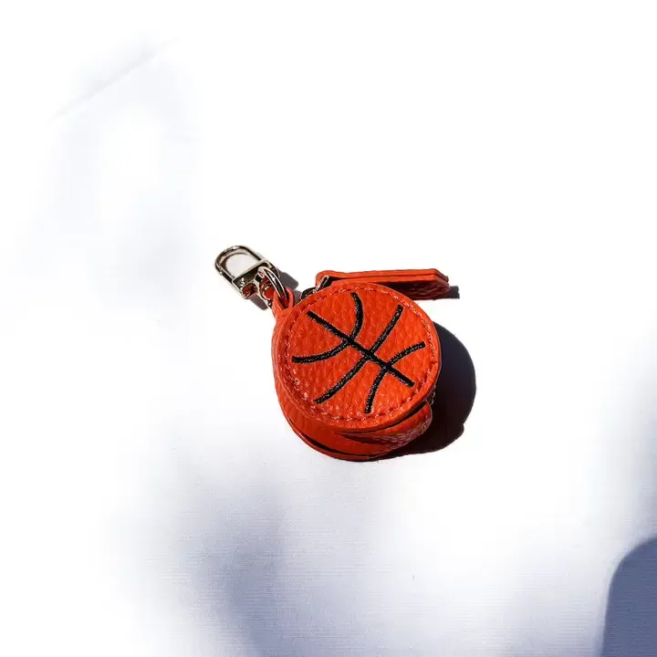 Pretty Simple Sports Bag Charm in Basketball