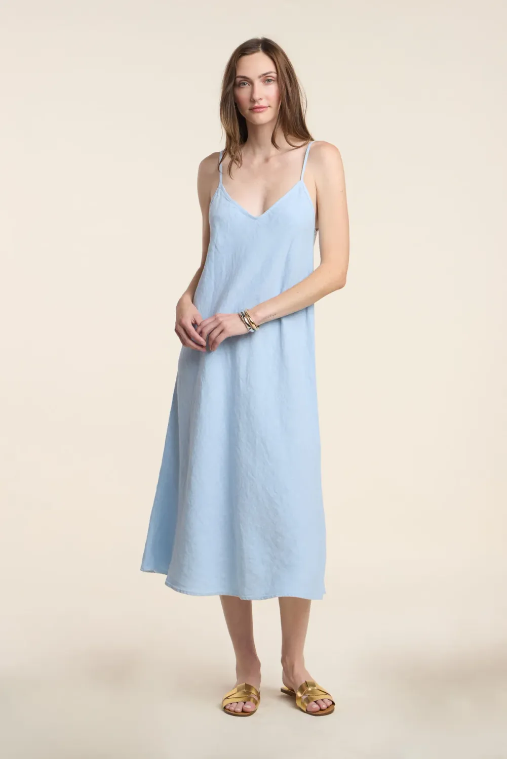 Velvet Hope Heavy Linen Dress in Billow Velvet Hope Heavy Linen Dress in Billow