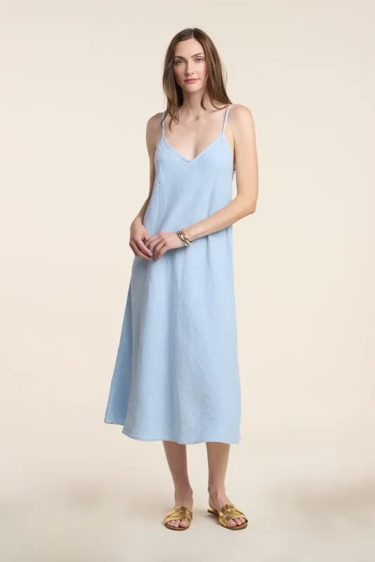 Velvet Hope Heavy Linen Dress in Billow Velvet Hope Heavy Linen Dress in Billow