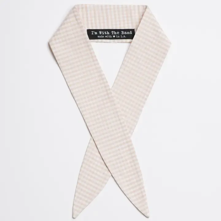 I'm With The Band Matte Scarf Tie in Loretta Sand