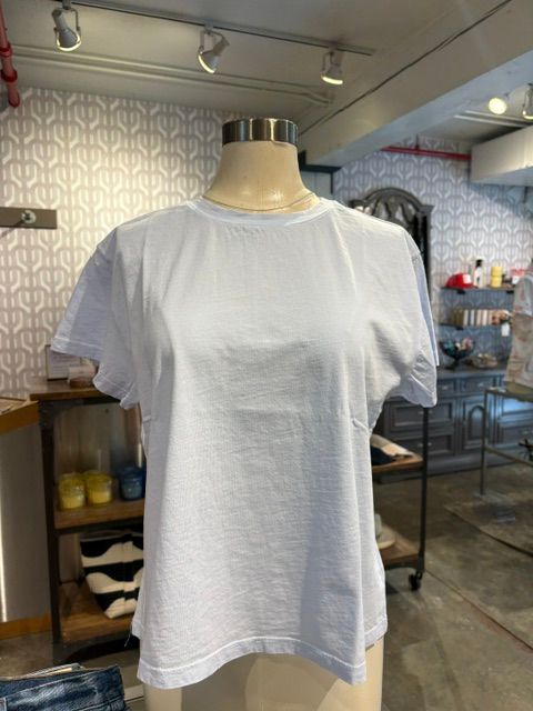 Velvet Tia Cotton Jersey Tee in Ice