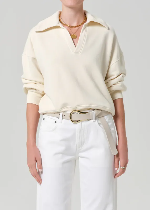 Citizens of Humanity Trapeze Pullover in Cream