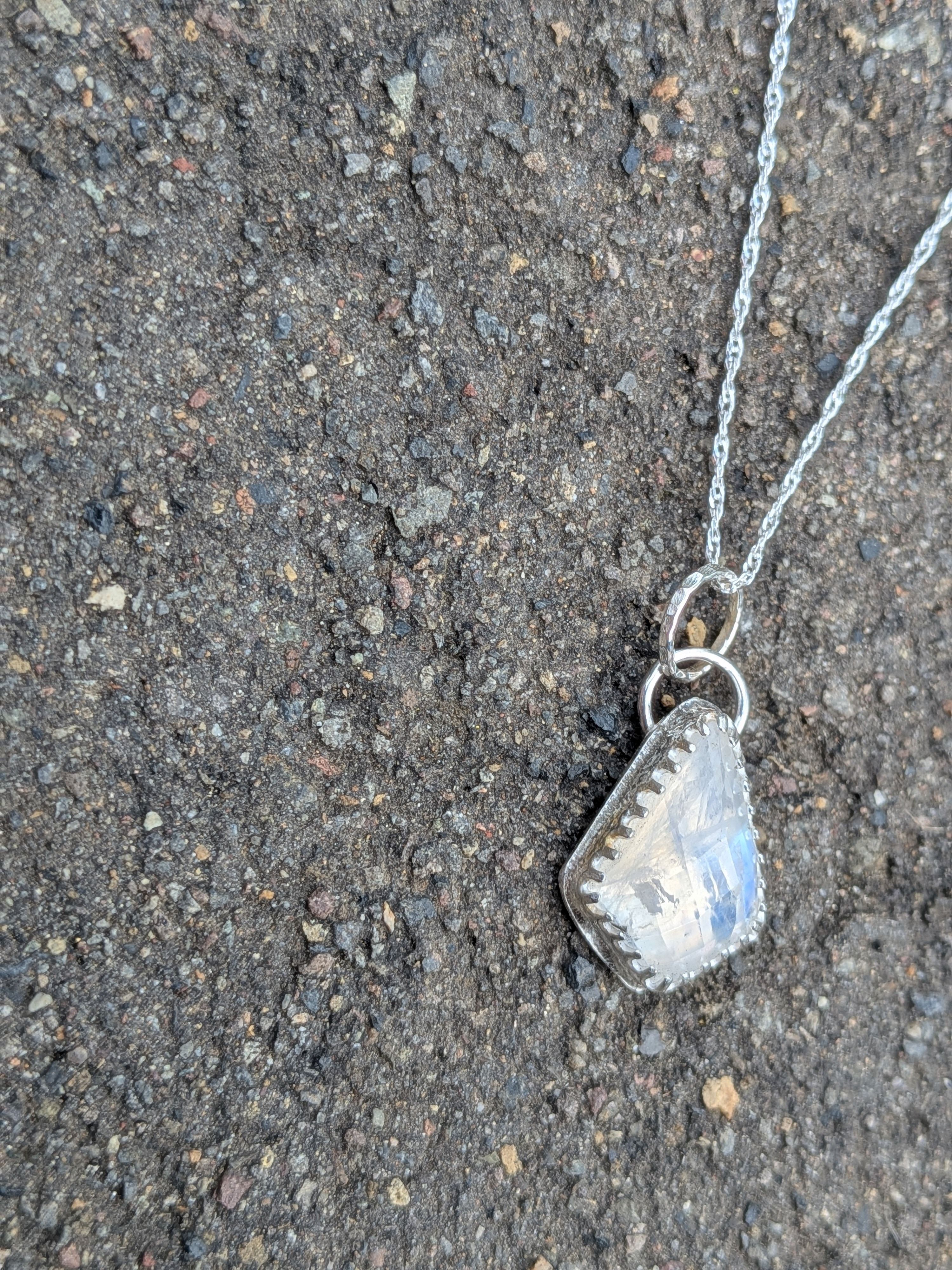Savage Roots Bailey Necklace in Moonstone & Sterling Silver