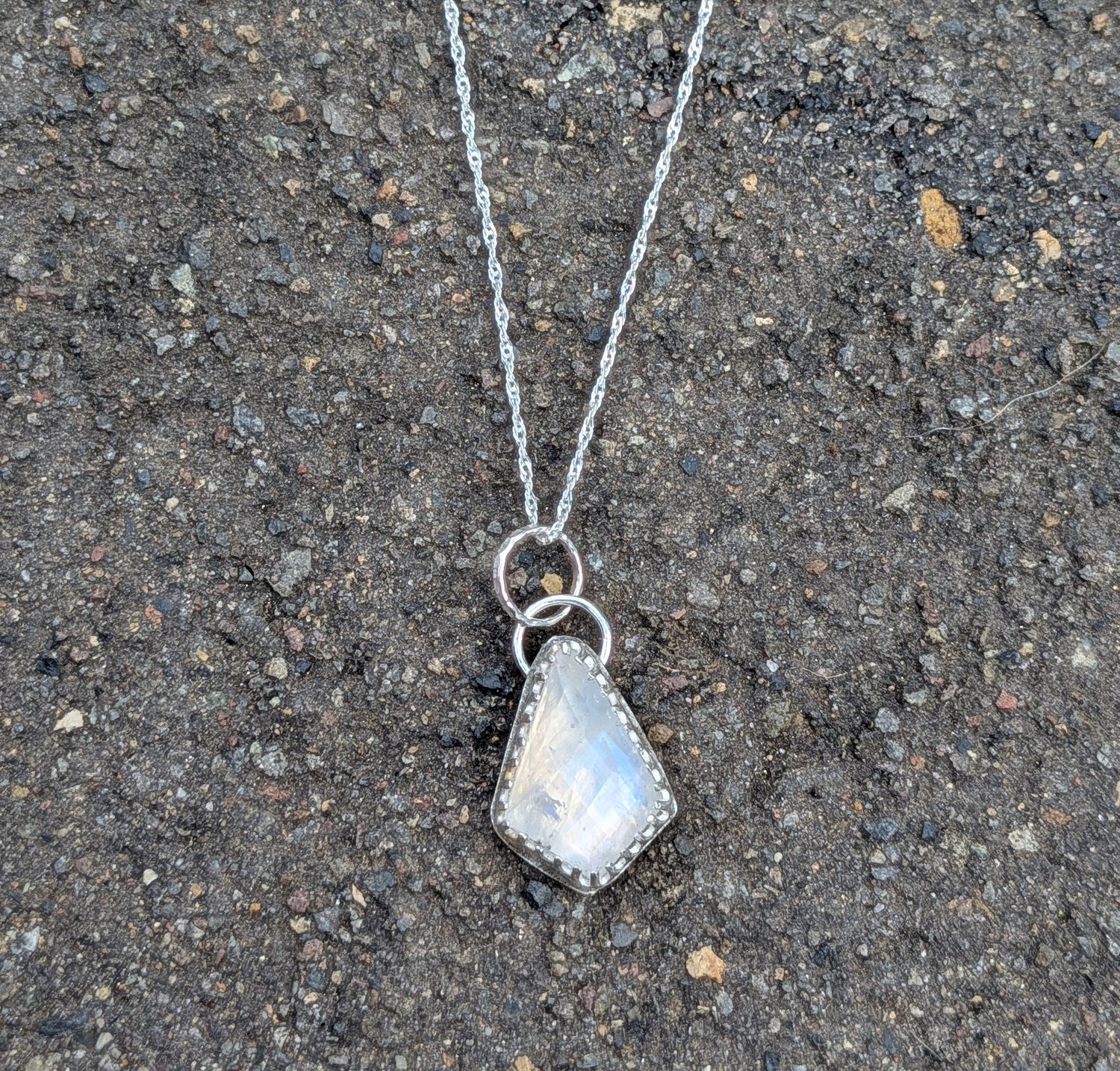 Savage Roots Bailey Necklace in Moonstone & Sterling Silver Savage Roots Bailey Necklace in Moonstone & Sterling Silver