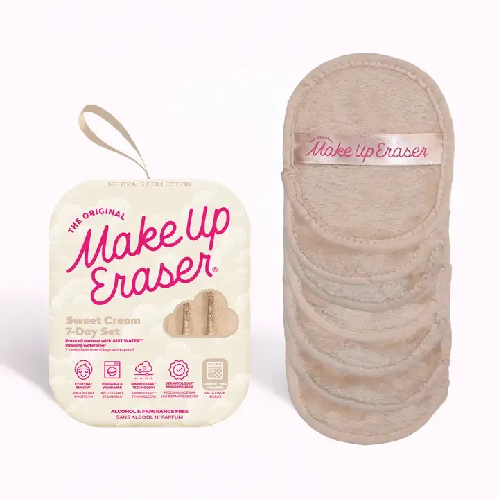 Makeup Eraser 7-Day Set in Cream
