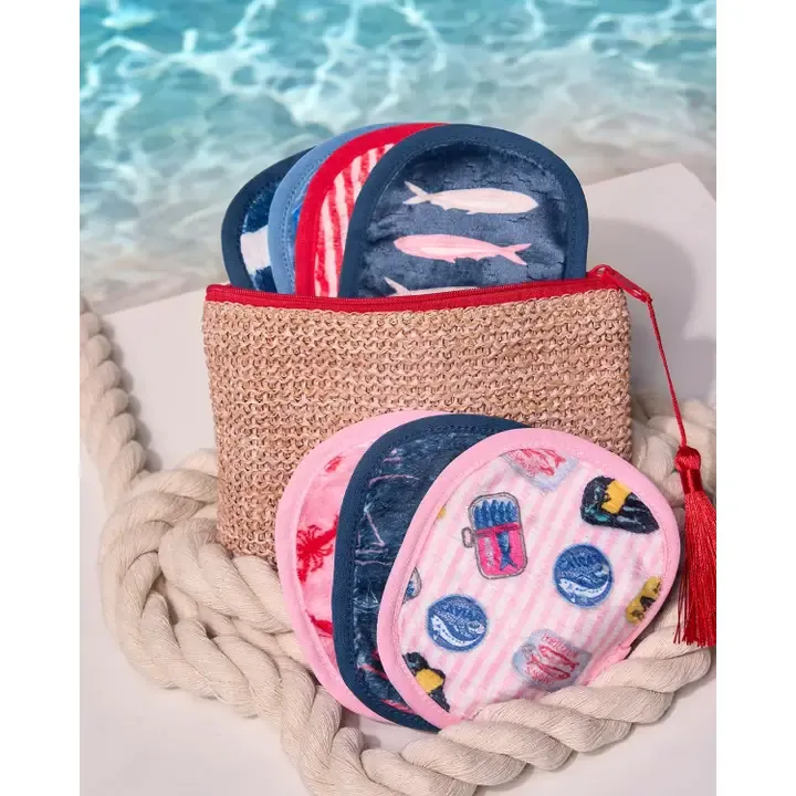 Makeup Eraser 7-Day Set & Makeup Bag Gift Set in  Dockside Days