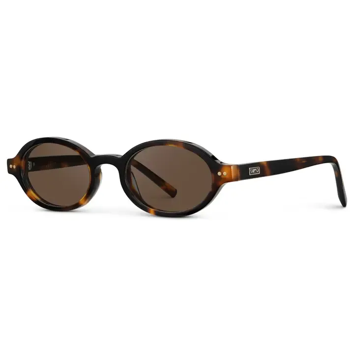 WMP Noa Non-Polarized Oval Sunglasses in Brown Tortoise/Brown Lens WMP Noa Non-Polarized Oval Sunglasses in Brown Tortoise/Brown Lens