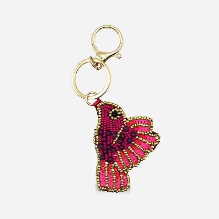 Pizzazz, Inc. Bird Beaded Bag Charm Pizzazz, Inc. Bird Beaded Bag Charm