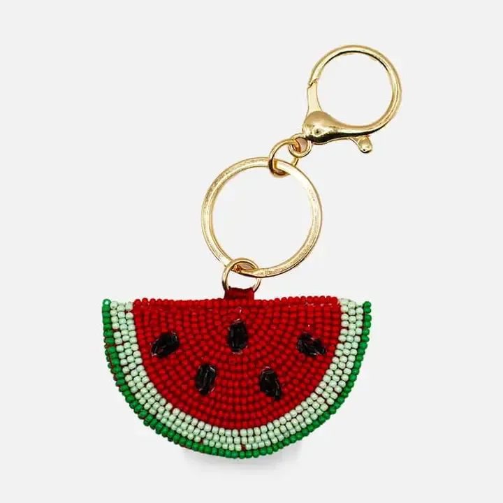 Pizzazz, Inc. Watermelon Beaded Bag Charm Pizzazz, Inc. Watermelon Beaded Bag Charm