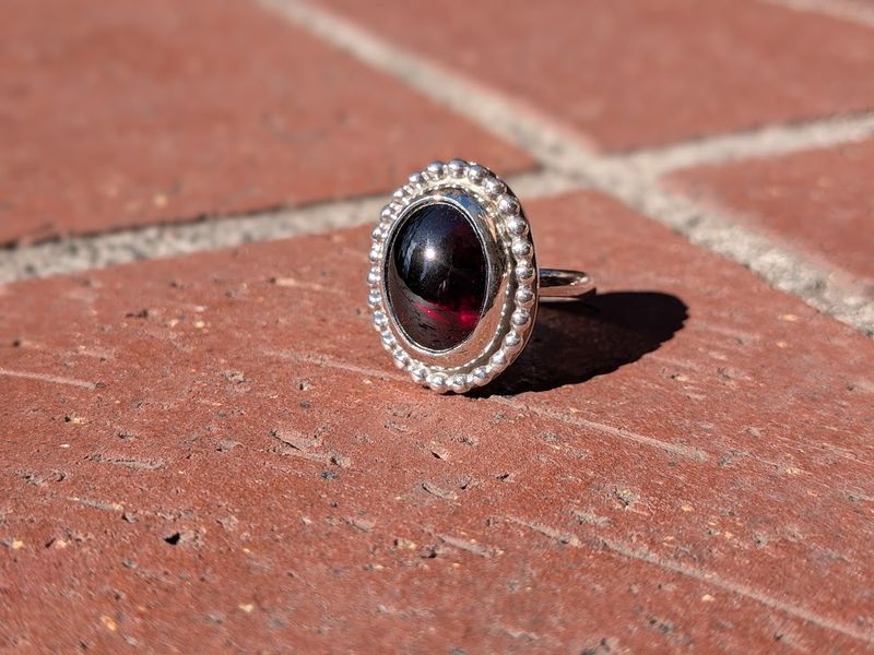 Savage Roots Chianti Ring in Garnet Savage Roots Chianti Ring in Garnet