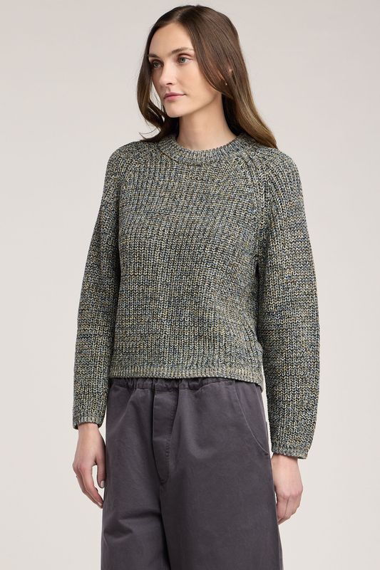 Velvet Ember Chunky Pima Cotton Sweater in Multi Velvet Ember Chunky Pima Cotton Sweater in Multi