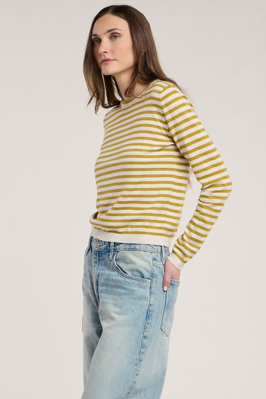 Velvet Roxy Lux Cotton Cashmere Top in Gold Velvet Roxy Lux Cotton Cashmere Top in Gold