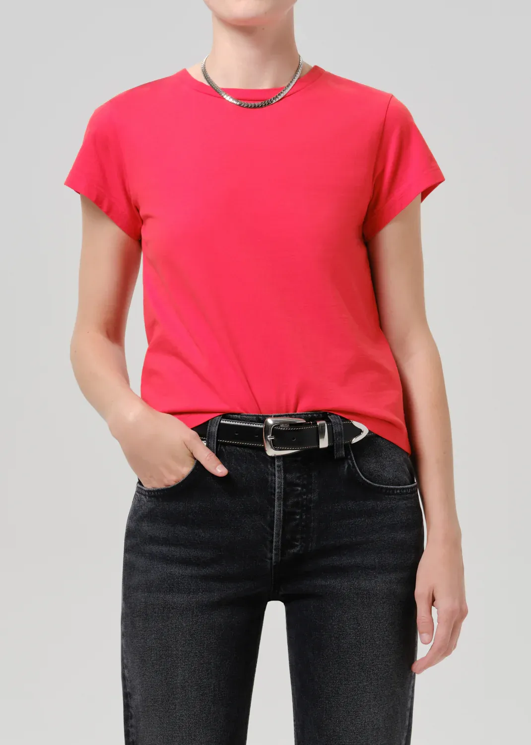 Citizens of Humanity Kai Baby Tee in Amaranth Citizens of Humanity Kai Baby Tee in Amaranth
